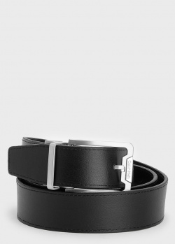 Двусторонний ремень Calvin Klein из черной кожи, фото