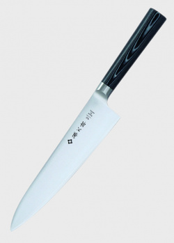 Нож шеф-повара Tojiro Oboro с монохромным узором на рукоятке, фото