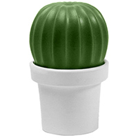 Мельница для соли или перца Qualy Tasty Cactus белая с зеленым, фото
