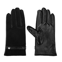 Мужские перчатки Emporio Armani черного цвета, фото