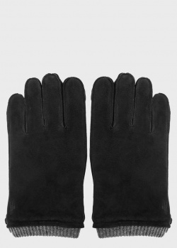 Мужские перчатки Polo Ralph Lauren черного цвета, фото