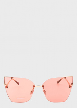 Солнцезащитные очки Max Mara с розовыми линзами, фото