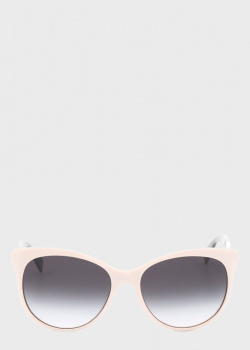 Овальные очки Max Mara с комбинированной оправой, фото
