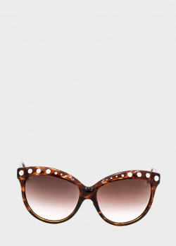 Солнцезащитные очки Italia Independent с оправой коричневого оттенка, фото
