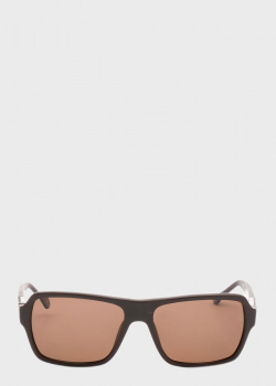 Прямоугольные очки Ermenegildo Zegna коричневого цвета, фото