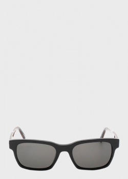 Прямоугольные очки Ermenegildo Zegna черного цвета, фото