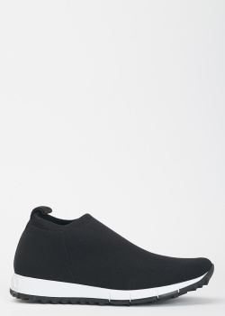 Черные кроссовки Jimmy Choo из текстиля, фото