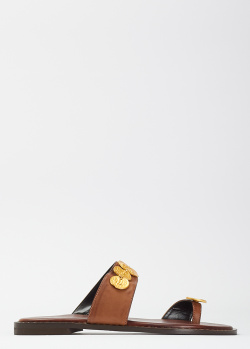 Шлепанцы женские Fratelli Robinson коричневого цвета, фото
