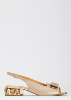 Босоножки Giovanni Fabiani Sofia с декором на каблуке, фото