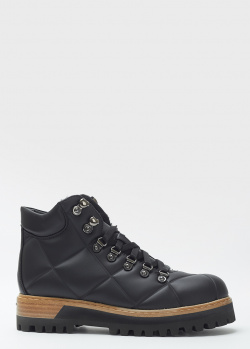 Стеганые ботинки Le Silla черного цвета, фото
