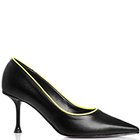 Черные туфли Bottega Lotti с неоновой окантовкой, фото