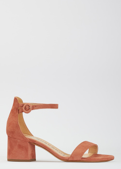 Замшевые босоножки Fabio Rusconi Dentice на устойчивом каблуке, фото