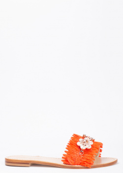 Шлепанцы Eddicuomo с цветочным декором, фото