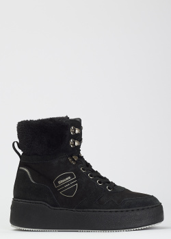 Замшевые ботинки Blauer черного цвета, фото