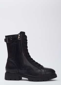Кожаные ботинки Nero Giardini черного цвета, фото
