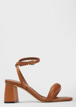 Босоножки коричневого цвета Evaluna на устойчивом каблуке, фото