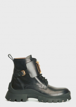 Черные ботинки Dsquared2 Combat из натуральной кожи, фото
