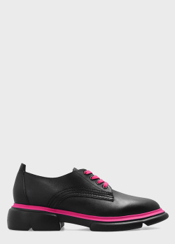 Туфли из кожи Emporio Armani с розовым кантом, фото