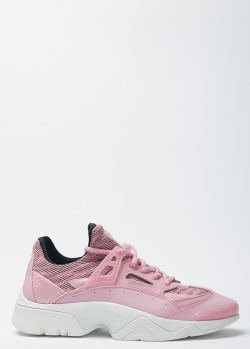 Розовые кроссовки Kenzo на шнуровке, фото