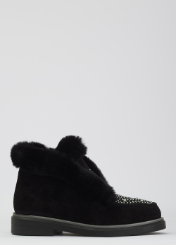 Замшевые ботинки Lab Milano на меху, фото