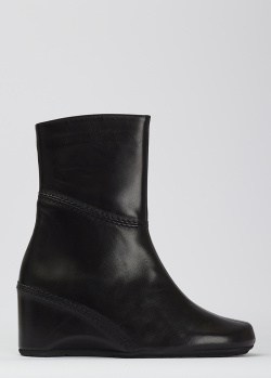 Ботинки из кожи Thierry Rabotin черного цвета, фото