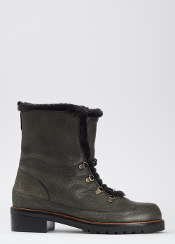 Зимние ботинки Stuart Weitzman Luge цвета мокрый асфальт, фото