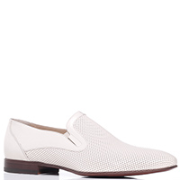 Белые туфли Giampiero Nicola с перфорацией, фото