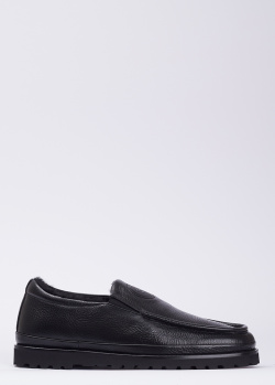 Туфли на меху Giampiero Nicola из зернистой кожи, фото