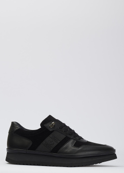 Черные кроссовки Luca Guerrini на толстой подошве, фото