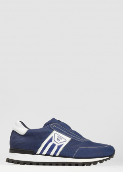 Синие кроссовки Giampiero Nicola без шнуровки, фото
