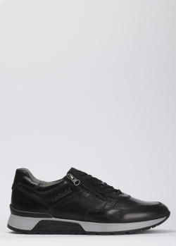 Черные кроссовки Nero Giardini из кожи, фото