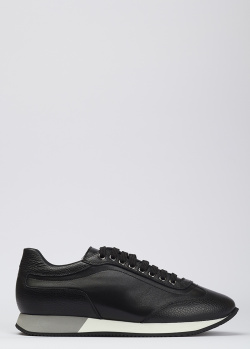 Кожаные кроссовки Aldo Brue черного цвета, фото