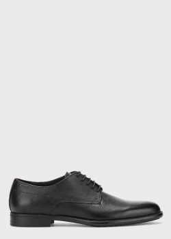 Черные туфли Hugo Boss из натуральной кожи, фото
