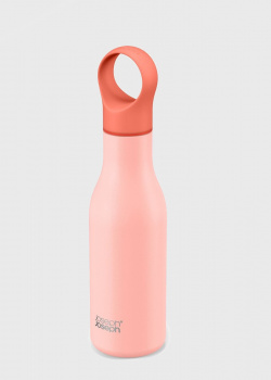 Розовая термо-бутылка Joseph Joseph Loop 500мл с вакуумной изоляцией, фото