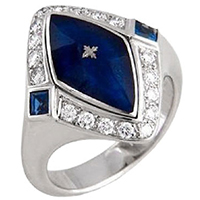 Перстень Faberge с сапфирами, фото