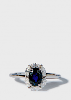 Перстень Zarina Кольори Кохання с сапфиром (1,19 ct) и бриллиантами, фото