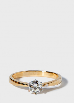 Золотое кольцо Zarina One Love с бриллиантом 0,5ct, фото