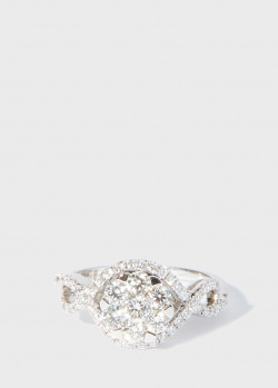 Золотое кольцо Zarina Your Grace с бриллиантовой дорожкой, фото
