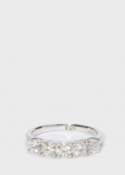 Золотое кольцо Zarina One Love с бриллиантовой дорожкой 1,13ct, фото