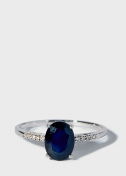 Перстень Zarina Кольори Кохання с сапфиром (1,56 ct) и бриллиантами, фото