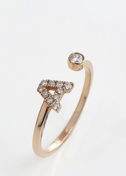 Разомкнутое кольцо Crivelli Light из розового золота, фото
