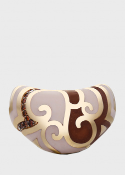 Золотое кольцо Gratus Coco Chanel с эмалью, фото