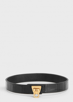 Кожаный браслет Coccinelle черного цвета, фото