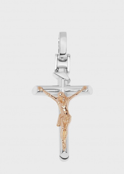 Крест-подвеска Baraka Nexus из белого и розового золота, фото