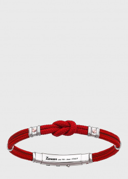 Красный браслет Zancan Regata с морским узлом, фото