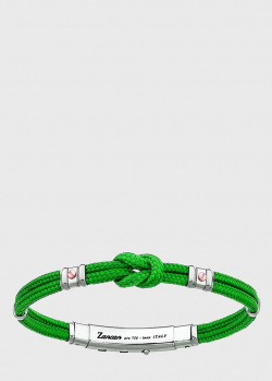 Зеленый браслет Zancan Regata из кевлара, фото