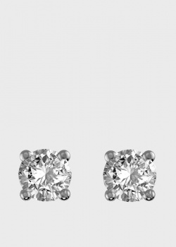 Женские серьги-пусеты с бриллиантами 0,5 ct, фото