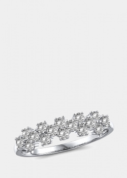 Кольцо-дорожка из белого золота с бриллиантами 0,656ct, фото