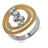 Кольцо из золота с бриллиантами, фото