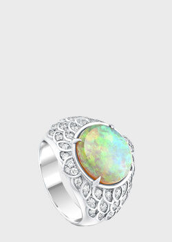 Перстень из белого золота Art Vivace Jewelry Opal с опалом, фото